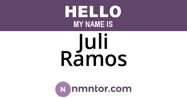 Juli Ramos