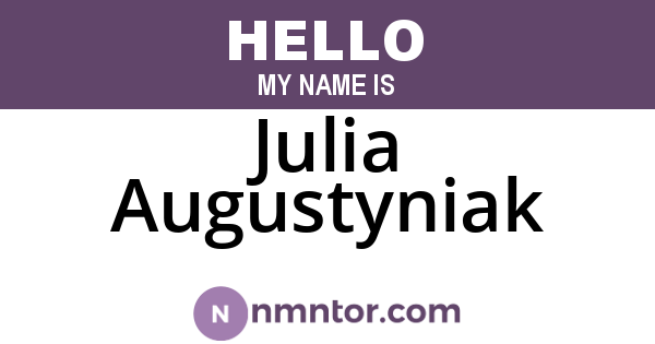 Julia Augustyniak