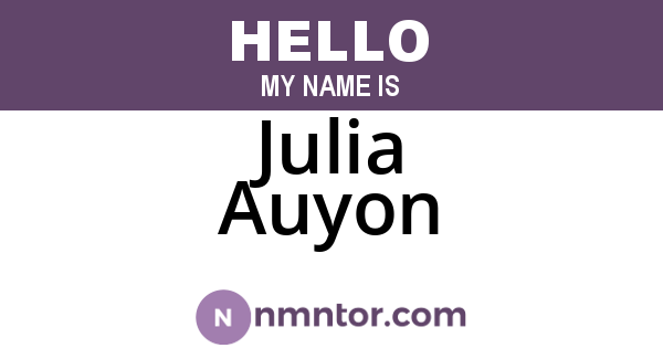 Julia Auyon