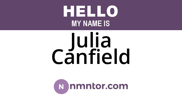 Julia Canfield