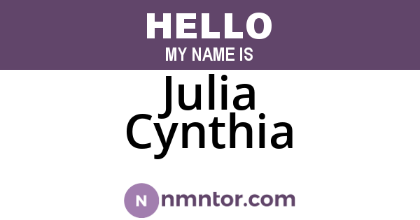 Julia Cynthia