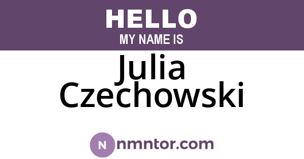 Julia Czechowski