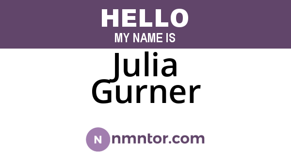 Julia Gurner