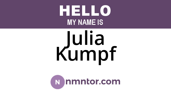 Julia Kumpf