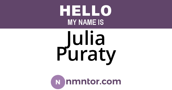 Julia Puraty