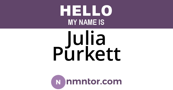 Julia Purkett