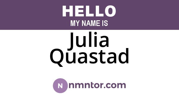 Julia Quastad