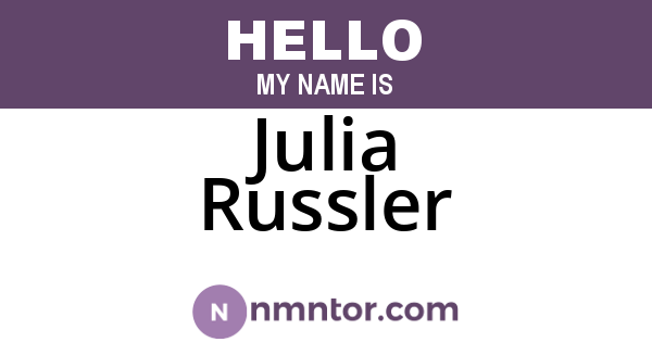 Julia Russler