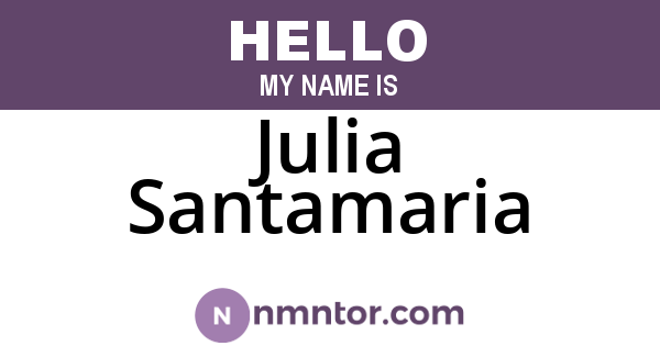 Julia Santamaria