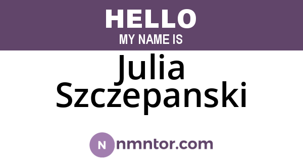 Julia Szczepanski