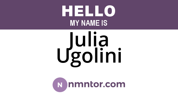 Julia Ugolini