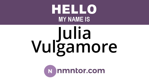 Julia Vulgamore