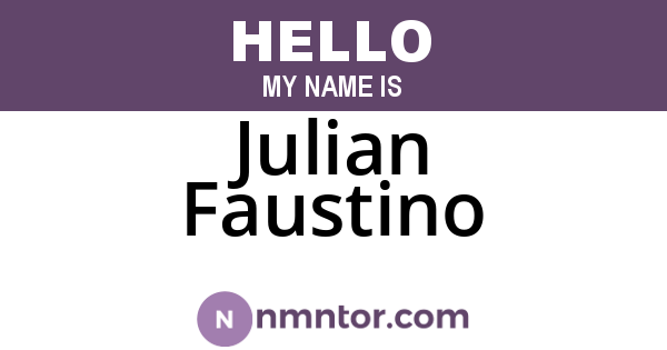 Julian Faustino