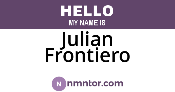Julian Frontiero