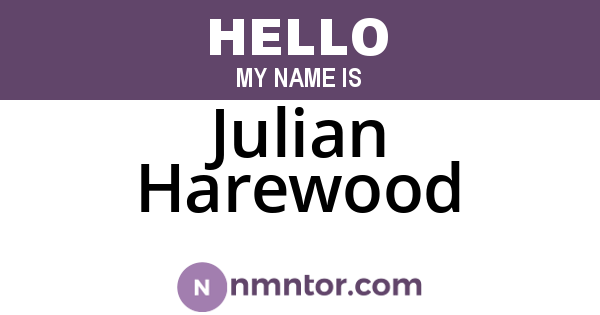 Julian Harewood