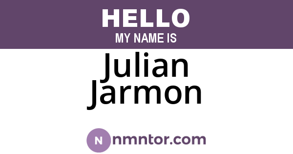 Julian Jarmon