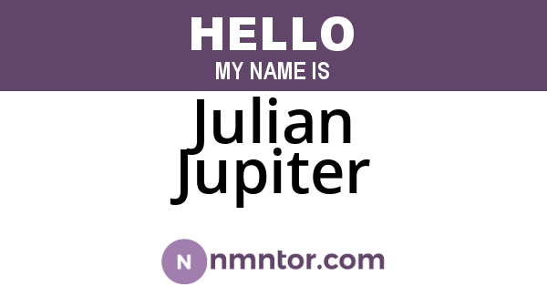 Julian Jupiter