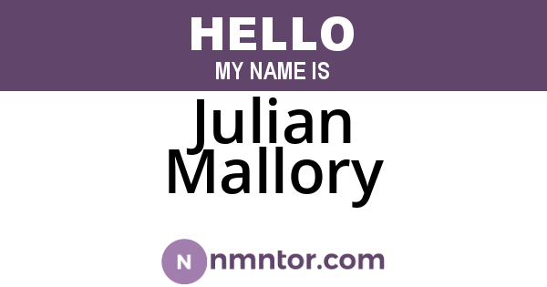 Julian Mallory