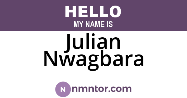 Julian Nwagbara