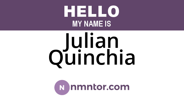 Julian Quinchia