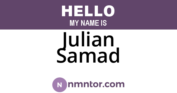 Julian Samad