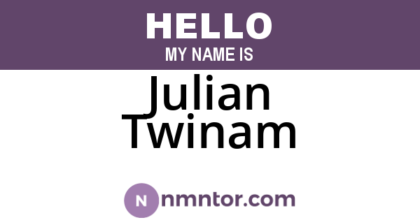 Julian Twinam