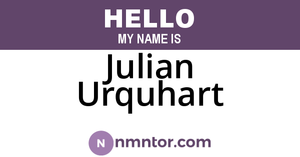 Julian Urquhart