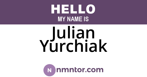 Julian Yurchiak