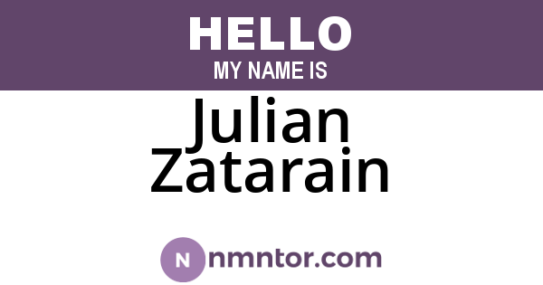 Julian Zatarain