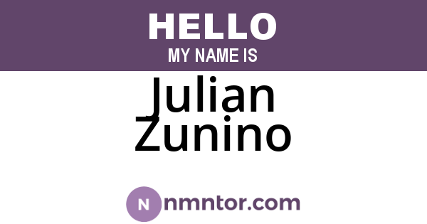 Julian Zunino