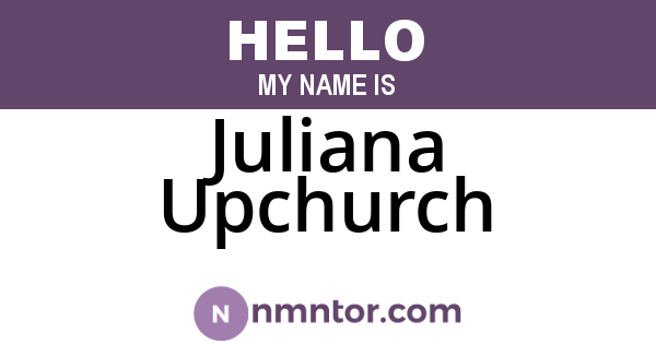 Juliana Upchurch
