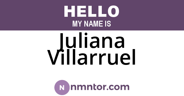 Juliana Villarruel