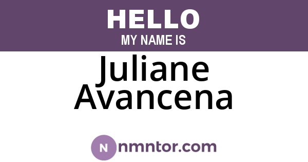 Juliane Avancena