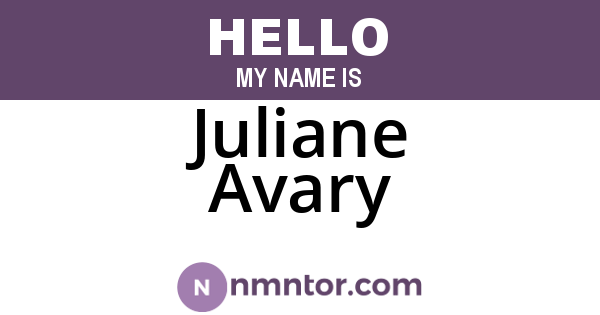 Juliane Avary