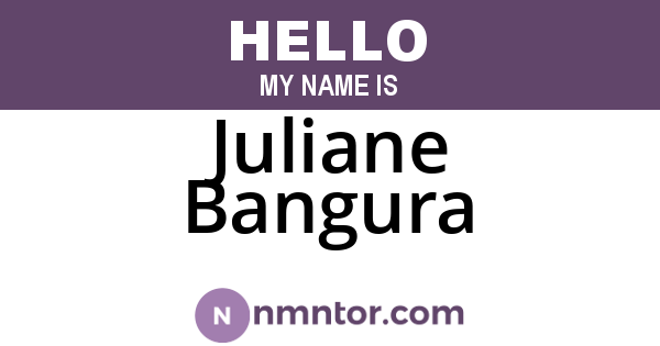 Juliane Bangura