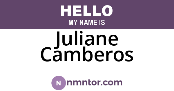 Juliane Camberos