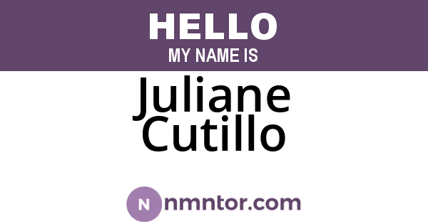 Juliane Cutillo