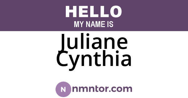 Juliane Cynthia