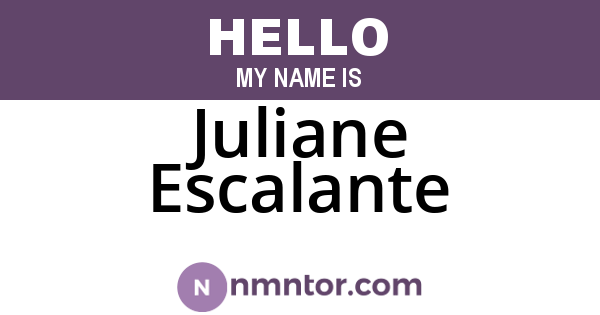 Juliane Escalante
