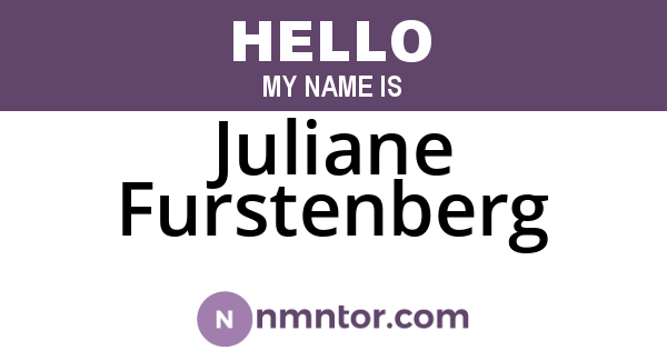Juliane Furstenberg