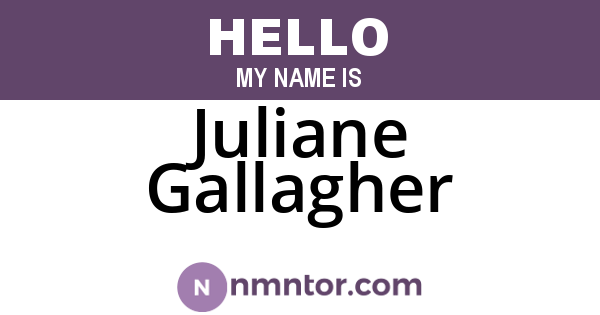 Juliane Gallagher