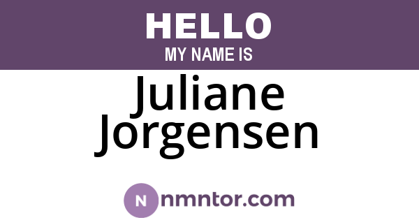 Juliane Jorgensen