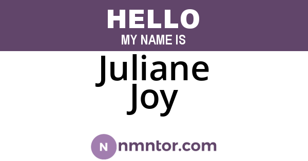 Juliane Joy