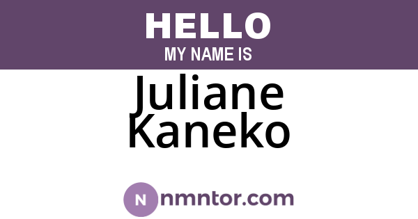Juliane Kaneko