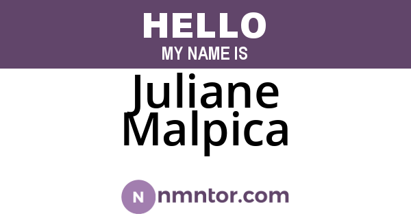 Juliane Malpica