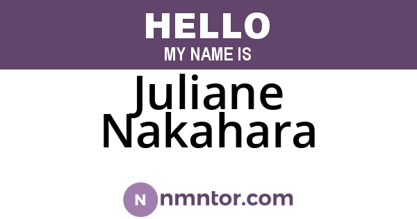 Juliane Nakahara