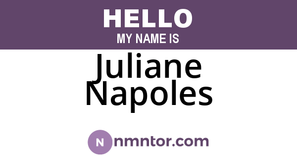 Juliane Napoles