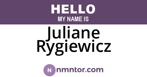 Juliane Rygiewicz