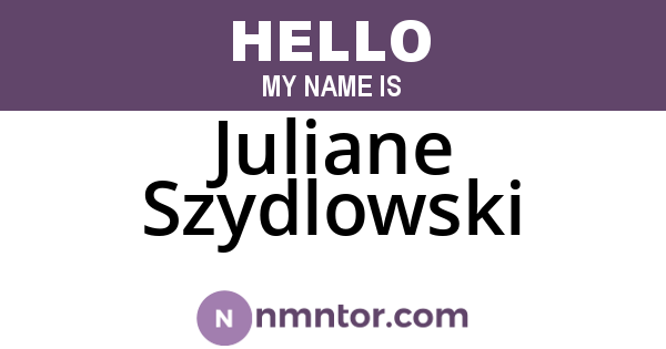 Juliane Szydlowski