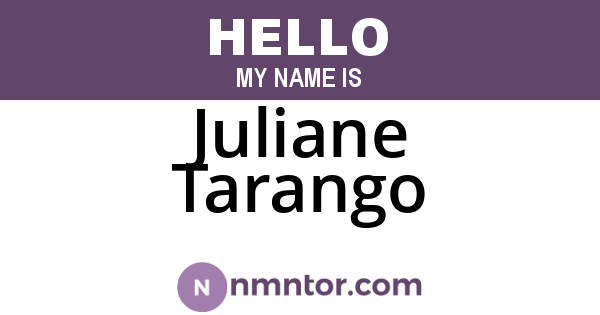 Juliane Tarango